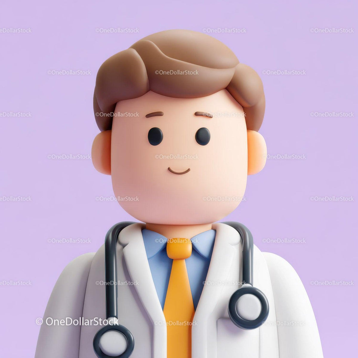 Friendly Doctor Figurine with Stethoscope for Healthcare Professionals Stock Photo Bundle preview 19