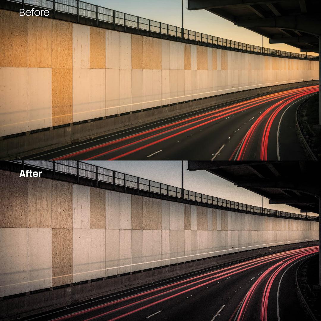 Cinematic Streets Grain XMP presets color grading preview