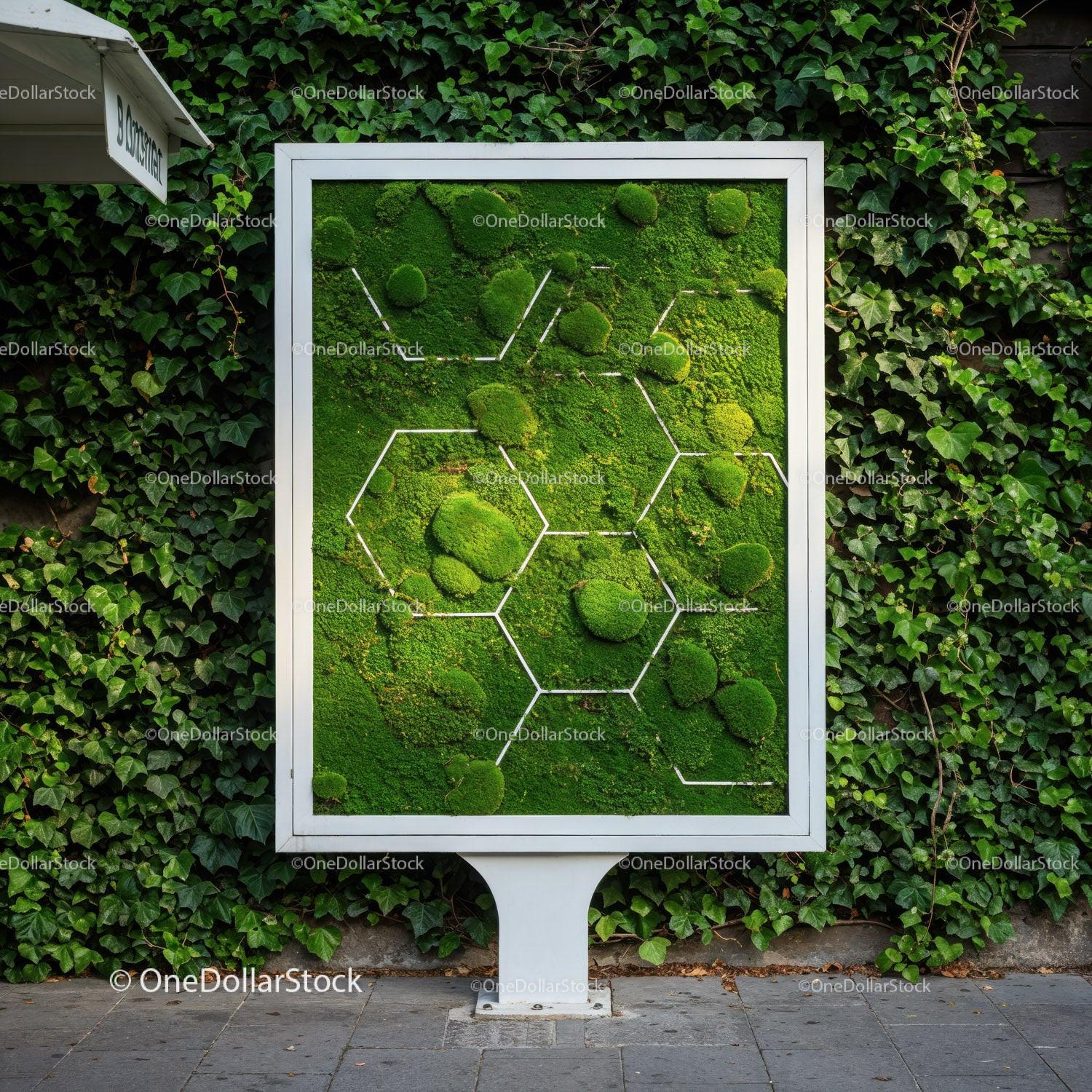 Artificial Moss Botanical Wall Art for Urban Decor