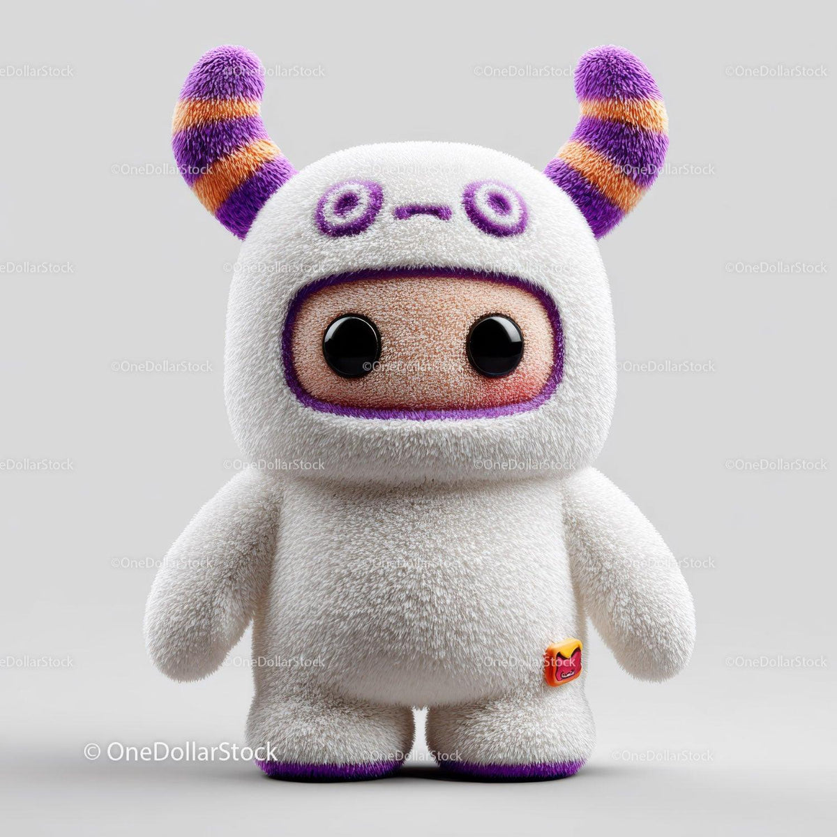 Futuristic Toy Robot with Large Eyes and Bunny Ears for Kids Stock Photo Bundle preview 49