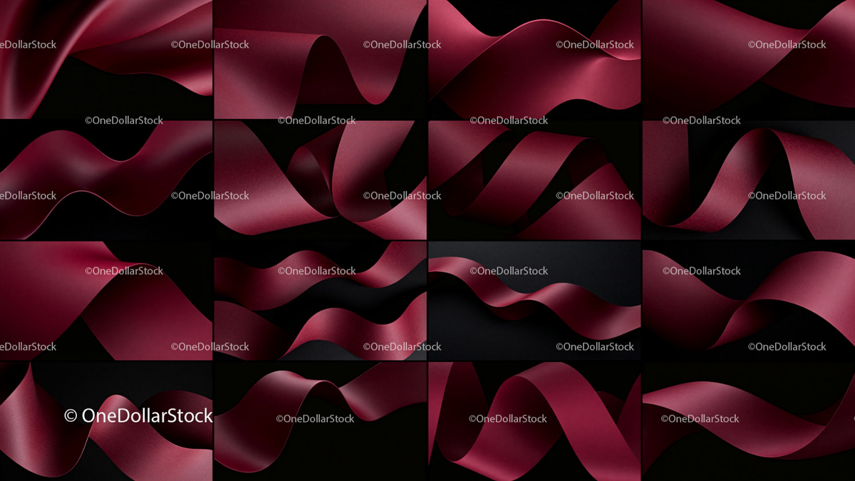 Burgundy Bands Photo Overlays preview 5