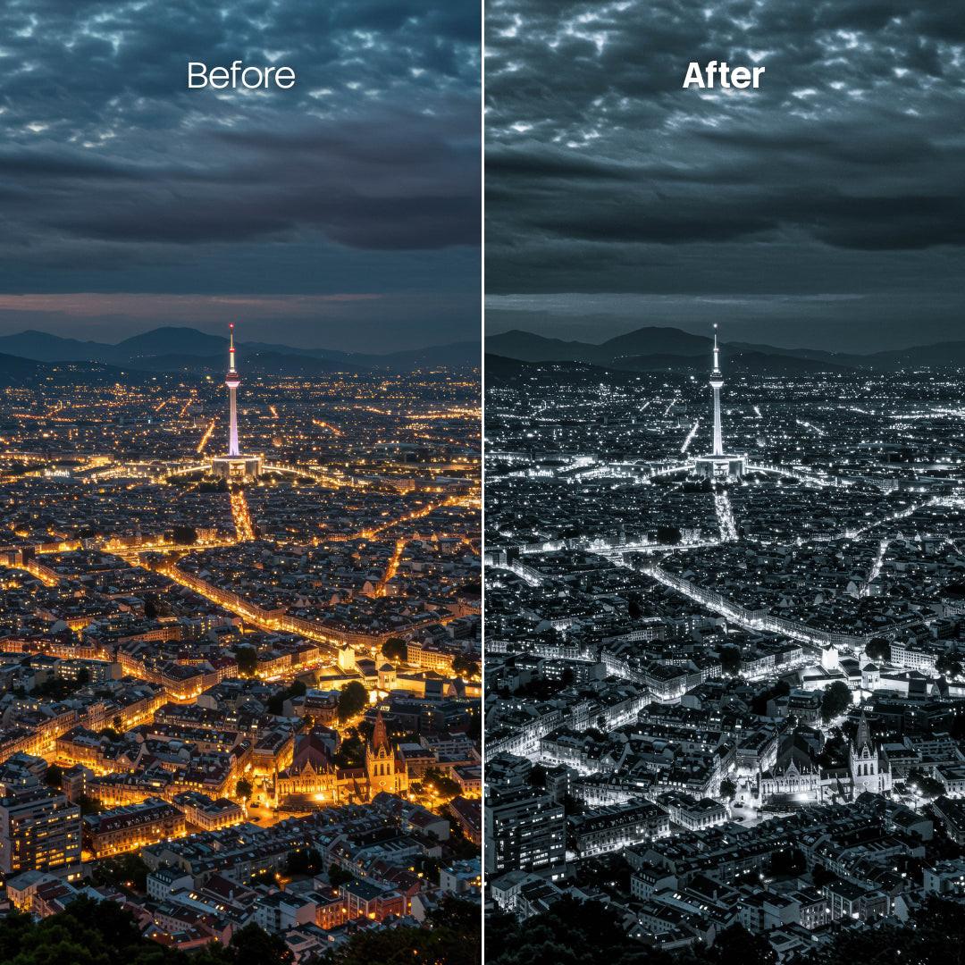 interior photography edit with Architecture Mono Lightroom presets