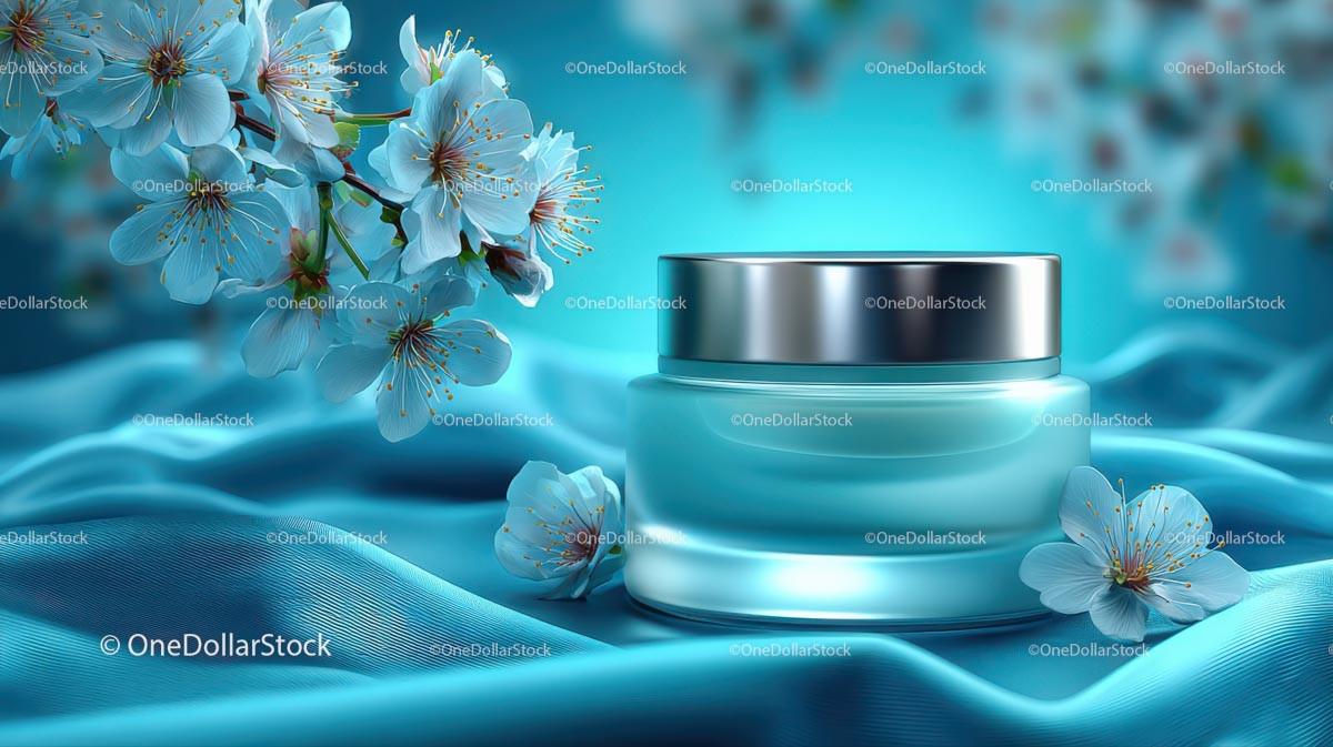 Refreshing Drink Surrounded by Delicate Cherry Blossoms JPG Mockup Image preview 19
