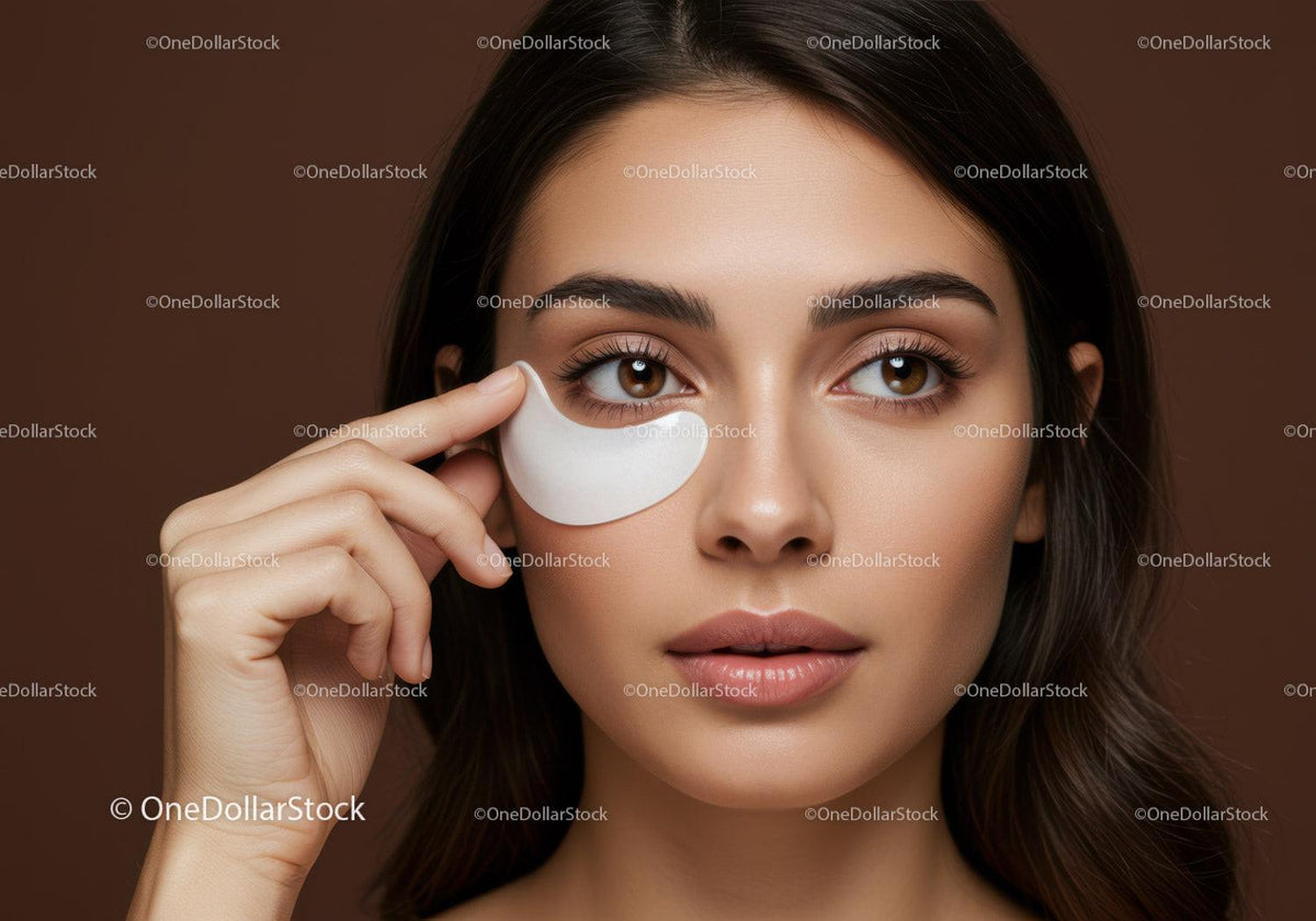 Elegant Woman with Brown Eyes and Clear Skin