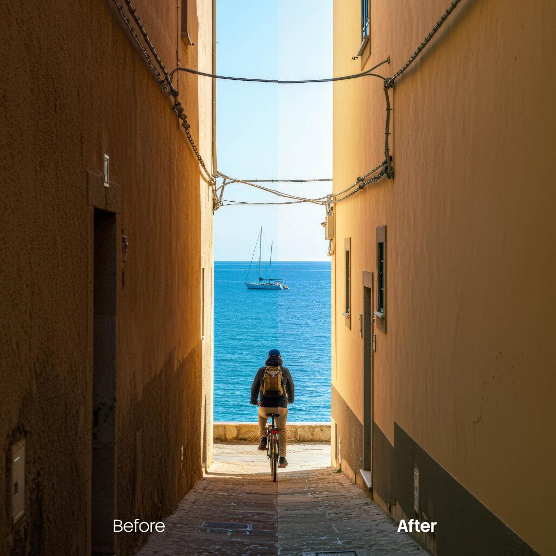 creative photo edit with Calm Lightroom presets