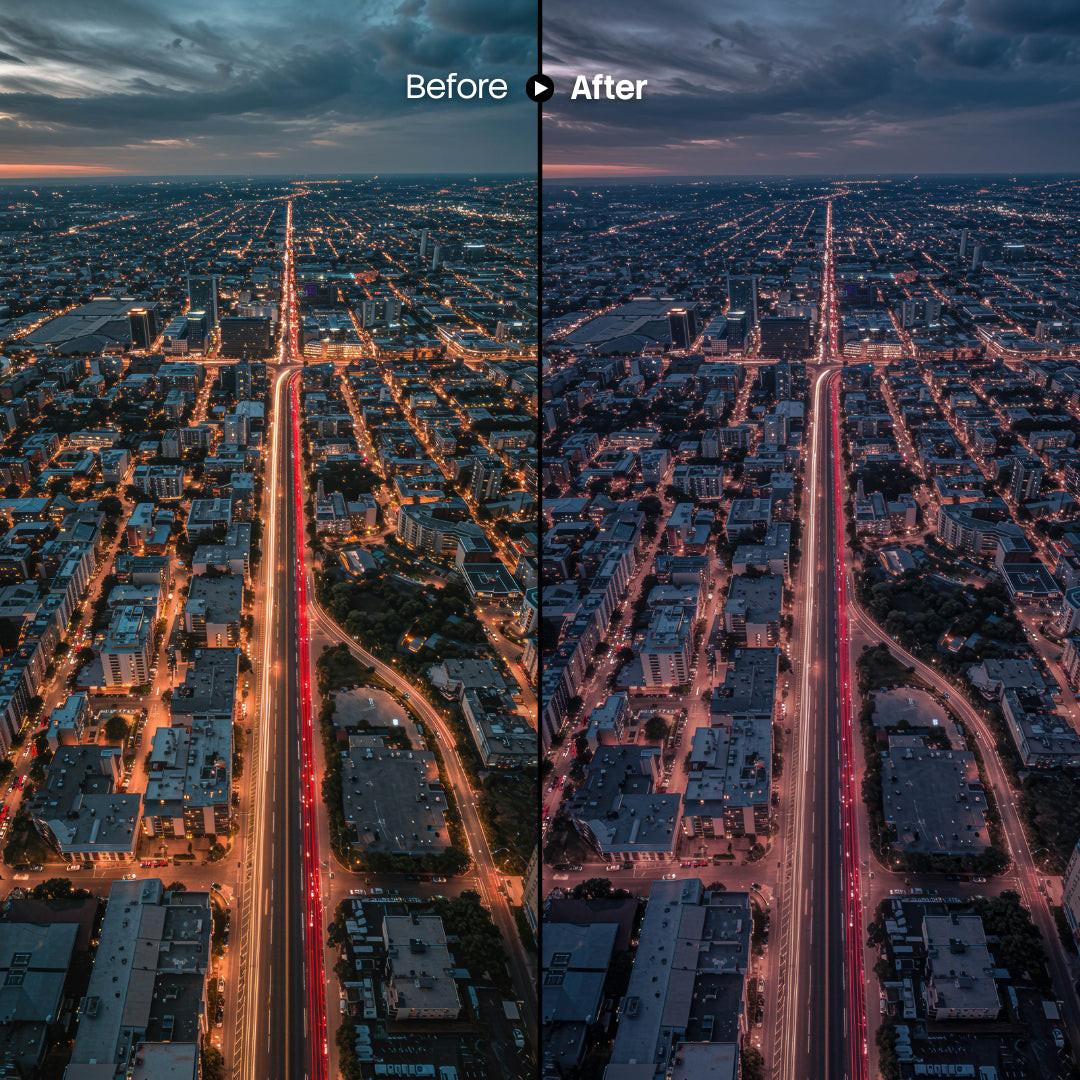 Urban City XMP presets color grading preview