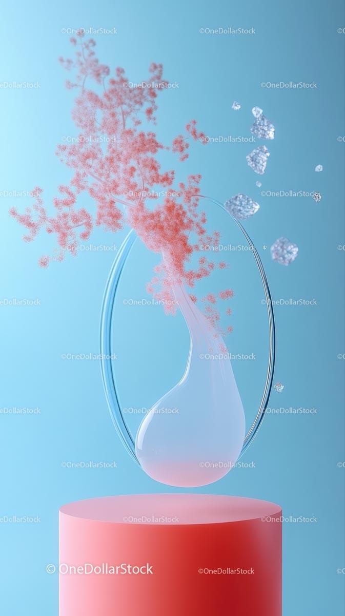 Vibrant Chemical Reaction in Laboratory Glassware for Scientific Research