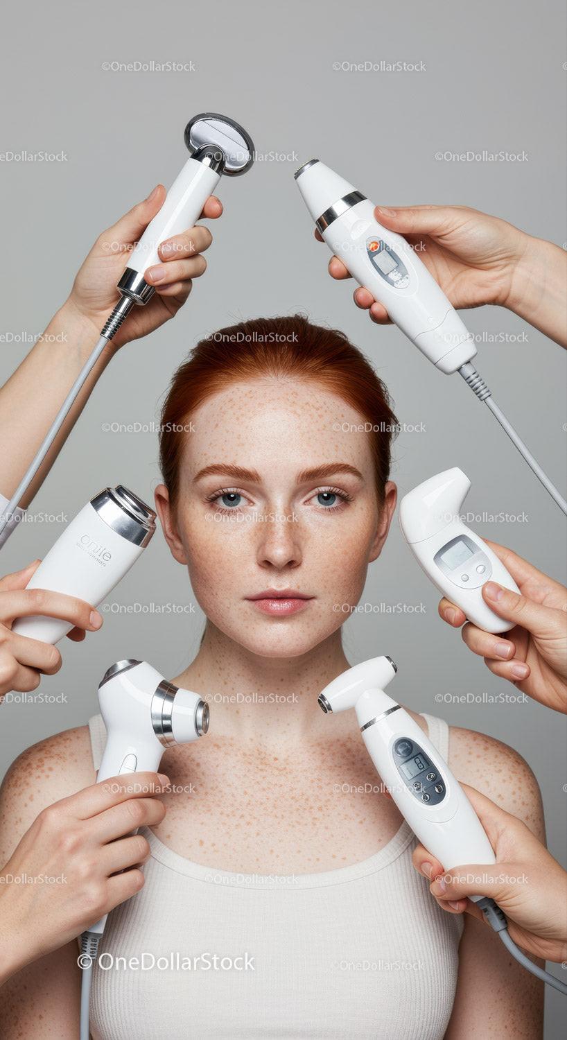 Skincare Treatment with Modern Devices for Clear Radiant Skin