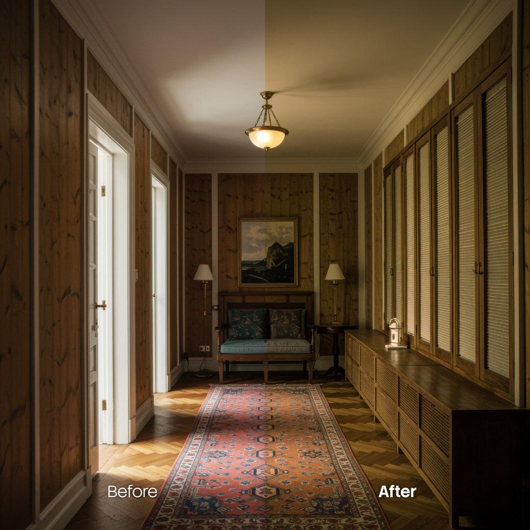 color grading preview with Vintage LUT Pack