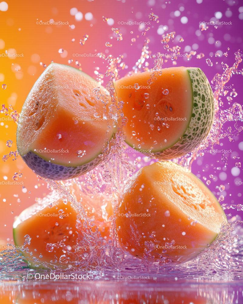 Refreshing Watermelon Splash with Vibrant Colors