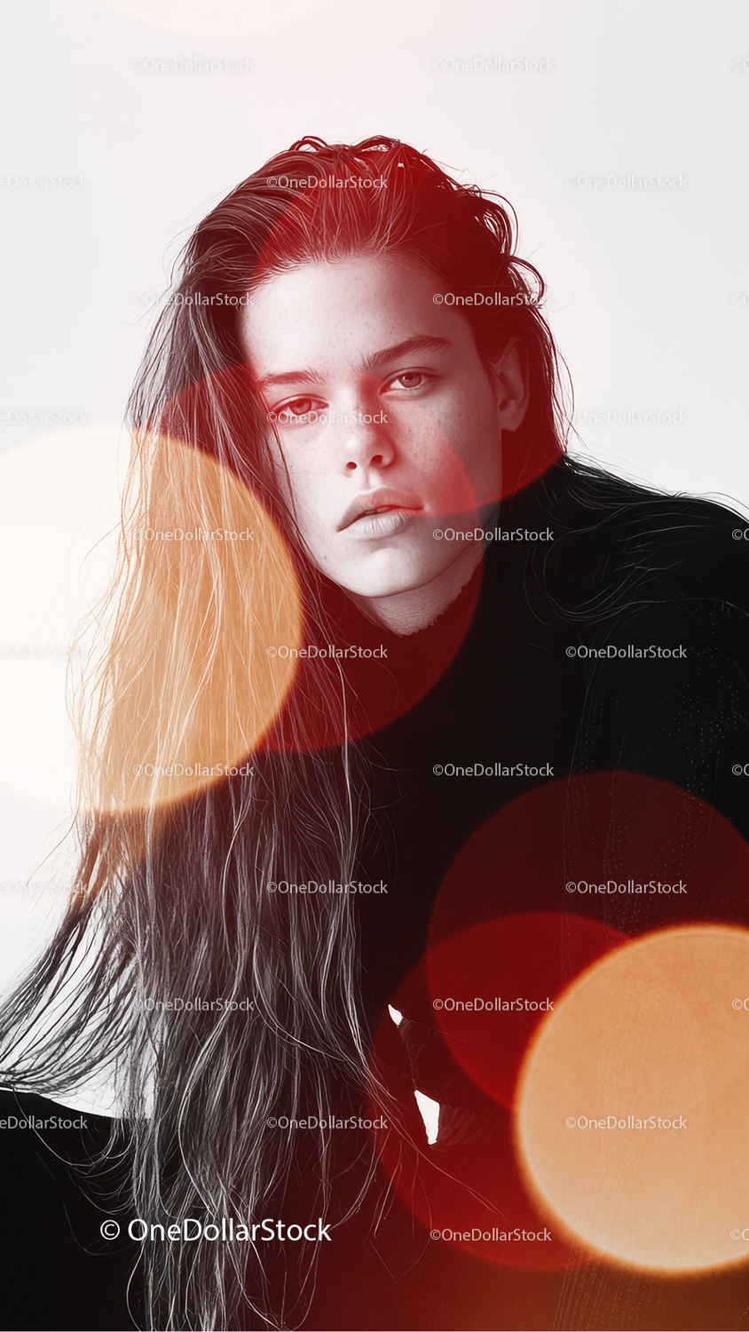Before and after Maroon Blur Photo Overlays effect