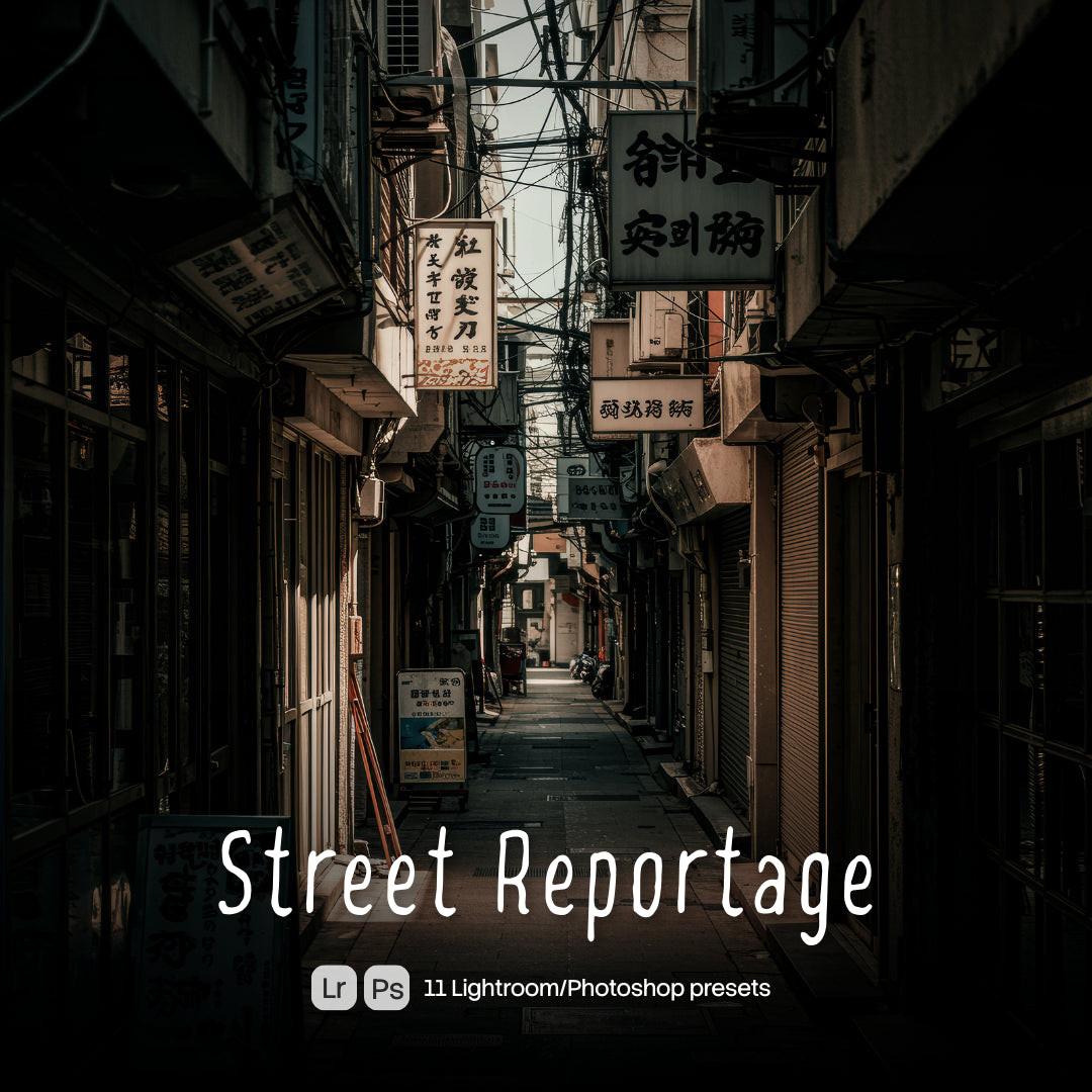 Street Reportage Lightroom presets cover preview