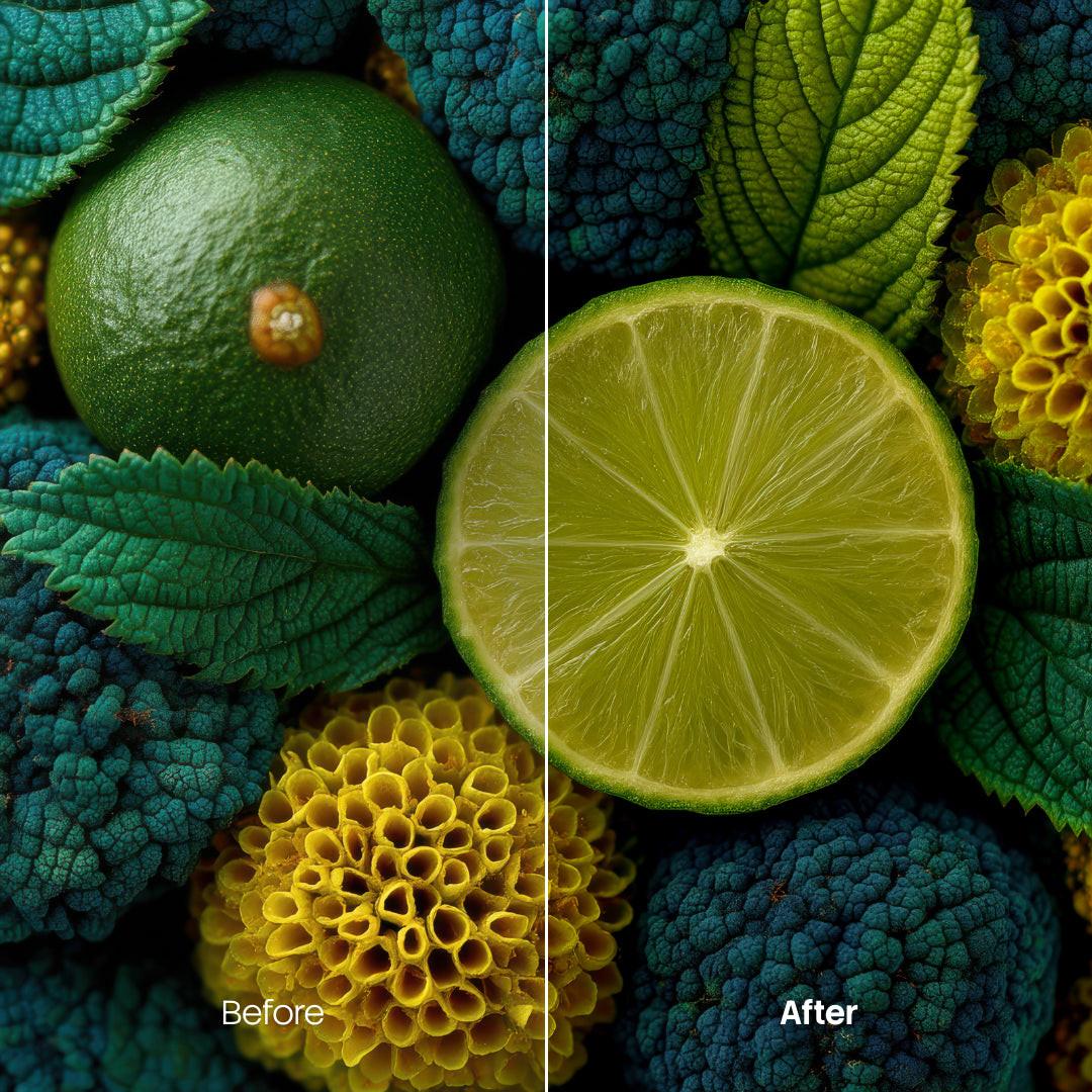 color grading preview with Botanics LUT Pack