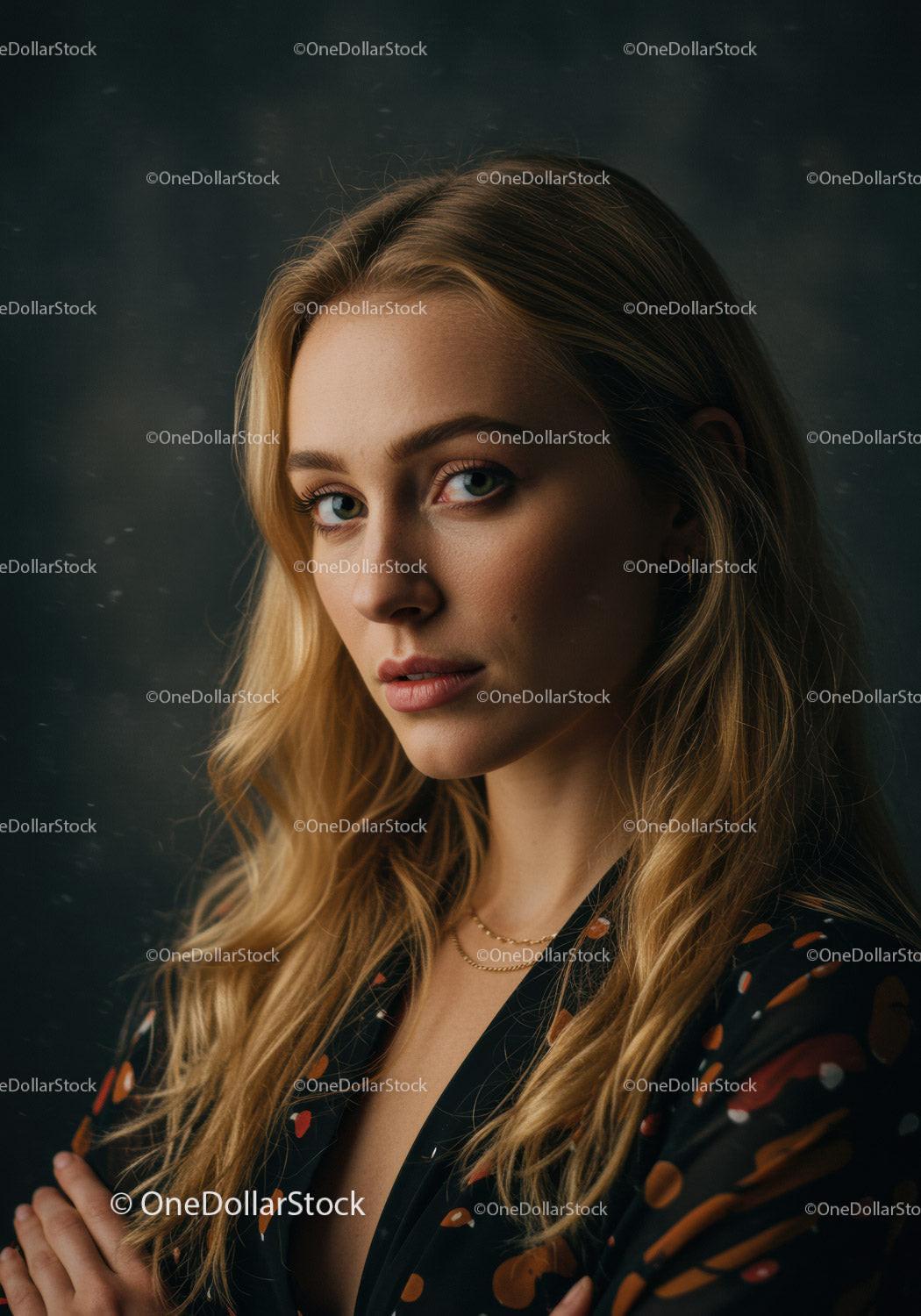 Portrait of confident young woman with natural makeup