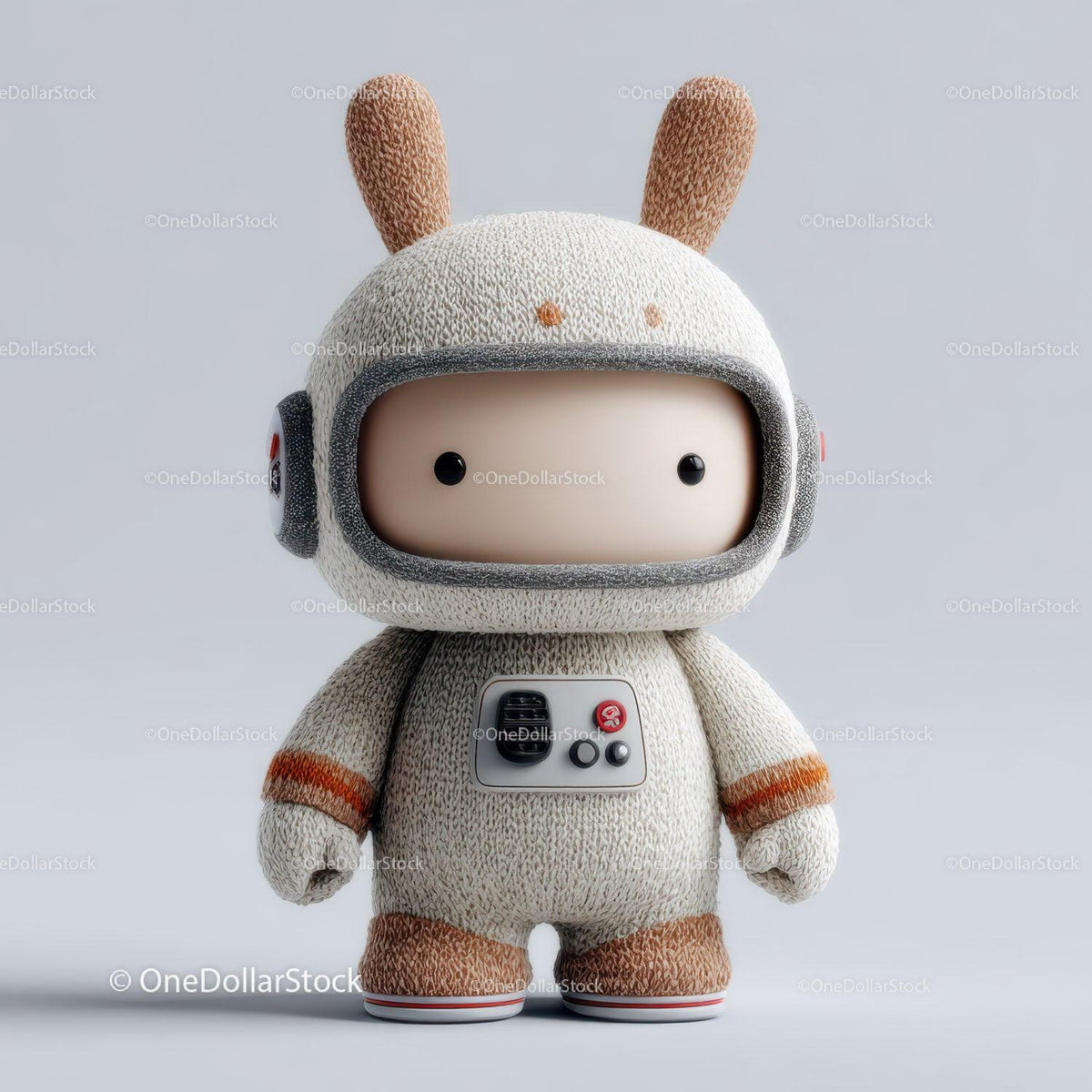 Cute Bunny Eared Robot Toy with Wheels for Kids and Play Stock Photo Bundle preview 50