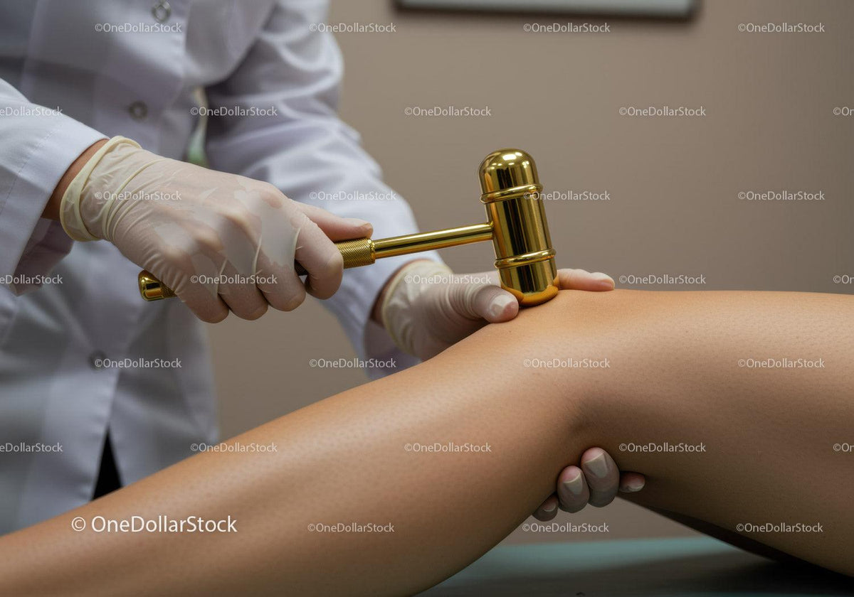 Therapist Using Ultrasound Device on Patient's Leg in Medical Treatment