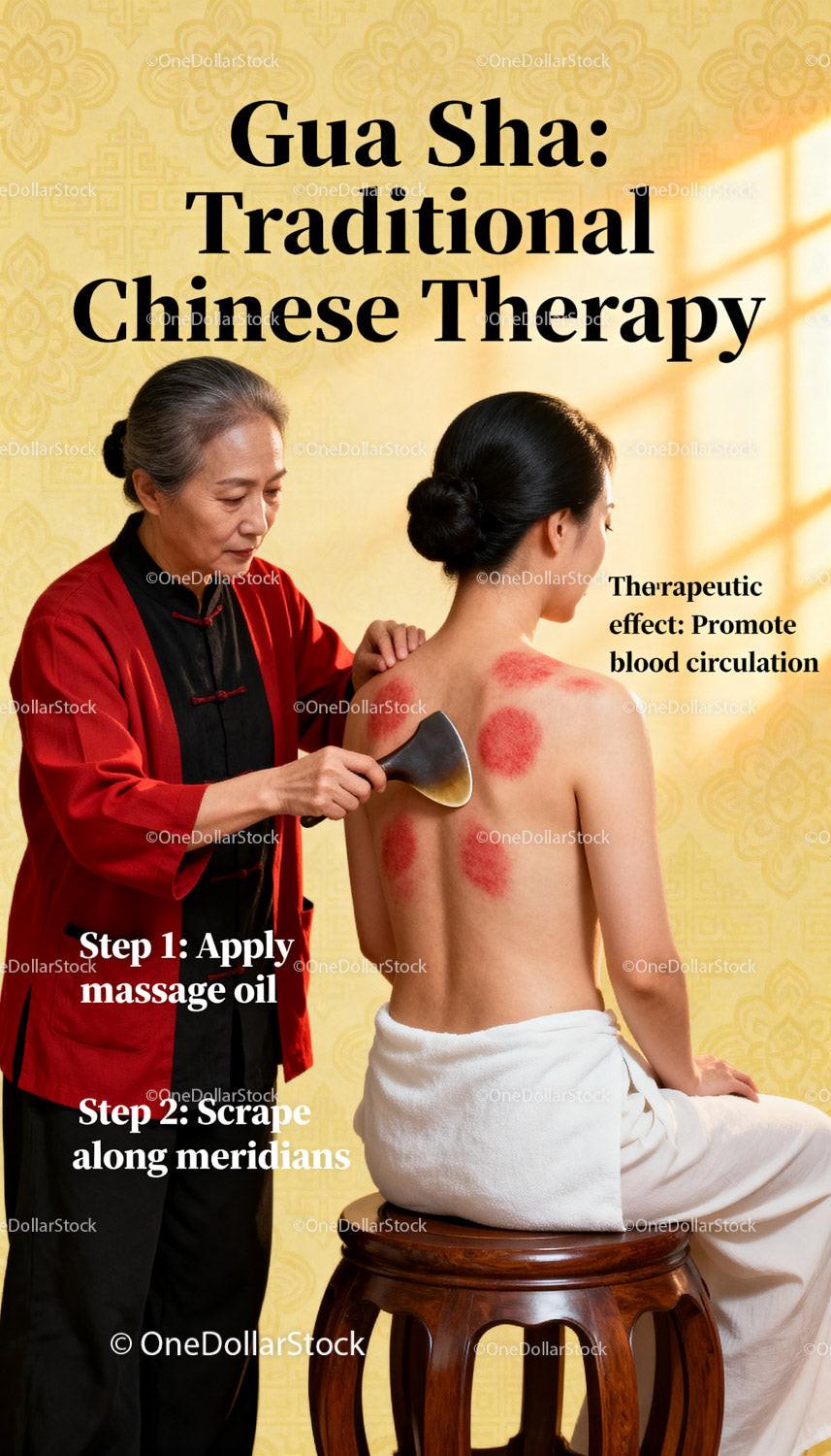 Traditional Gua Sha Therapy Enhancing Skin and Circulation