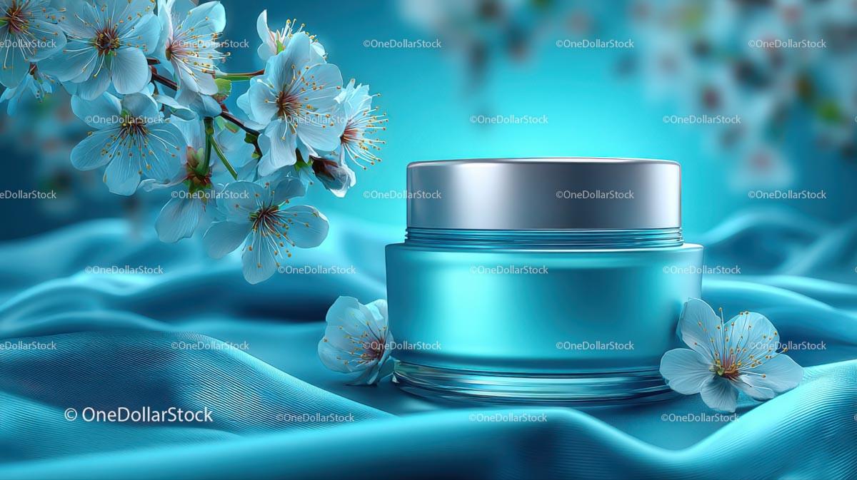 Refreshing Drink Surrounded by Delicate Cherry Blossoms JPG Mockup Image preview 15