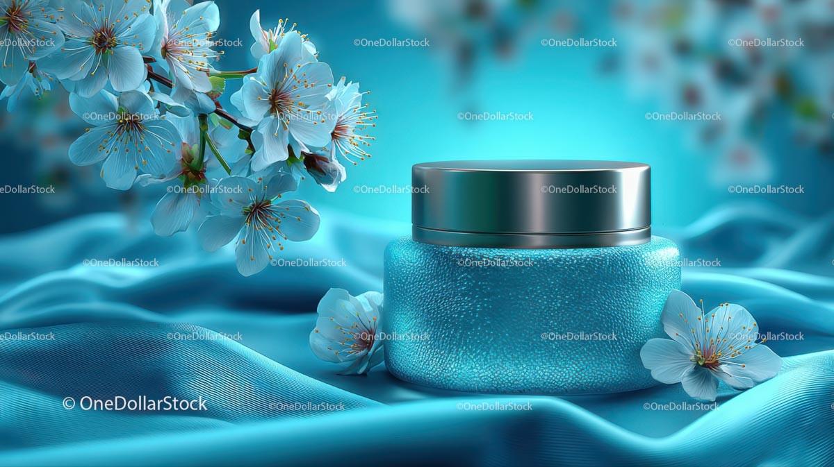 Refreshing Drink Surrounded by Delicate Cherry Blossoms JPG Mockup Image preview 26