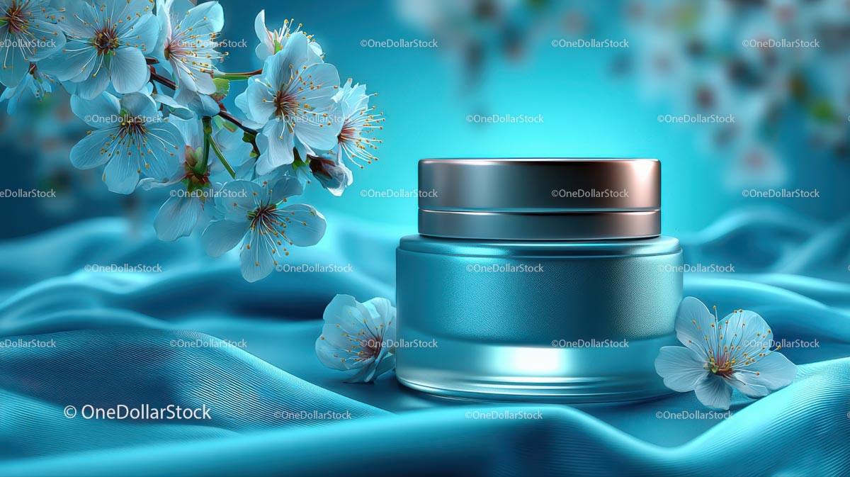 Refreshing Drink Surrounded by Delicate Cherry Blossoms JPG Mockup Image preview 30