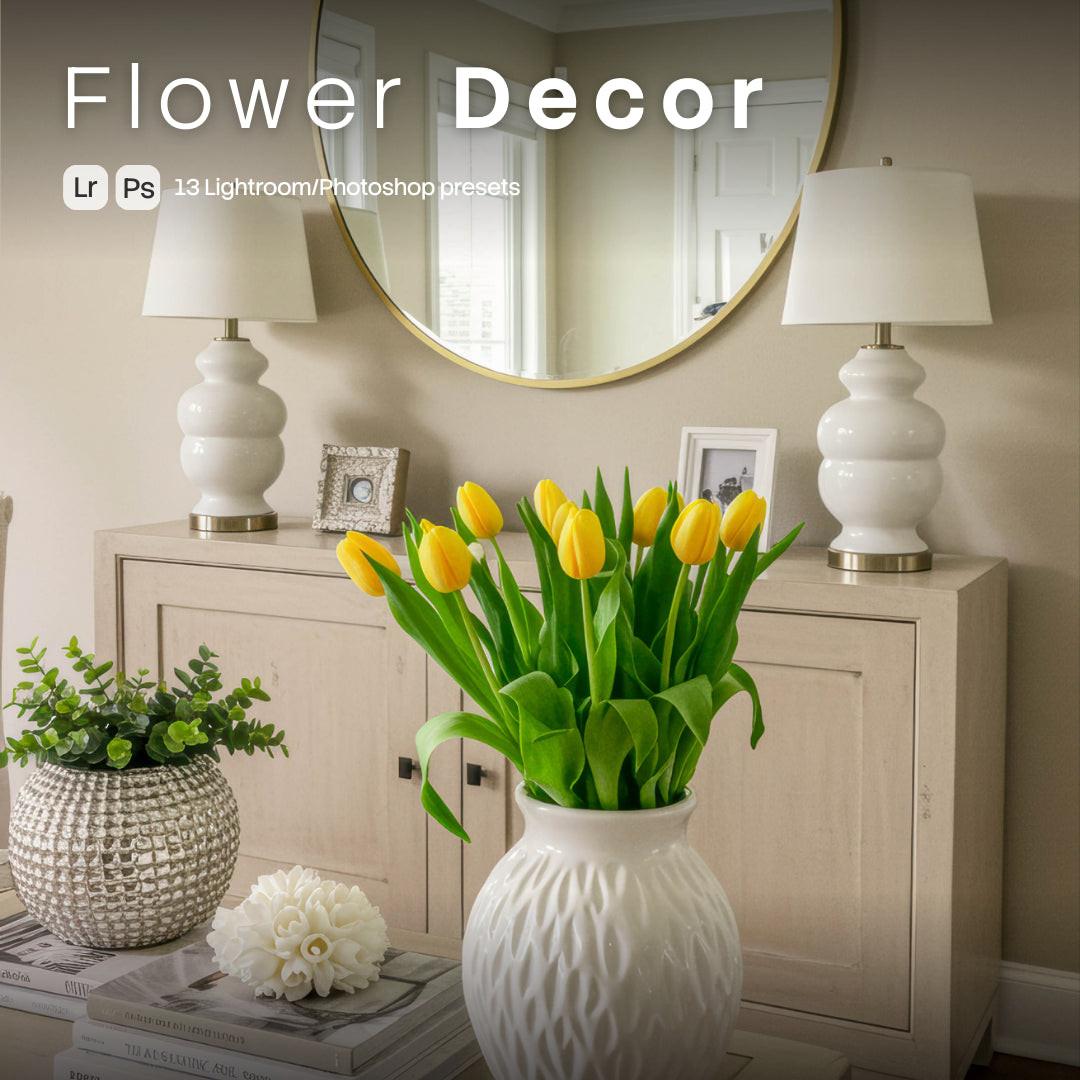 Flower Decor Lightroom presets cover preview