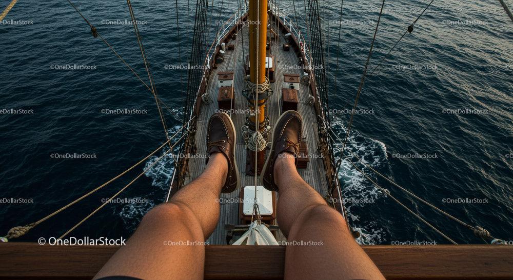 Relaxing on a Tall Ship with Stunning Ocean Views Stock Photo Bundle preview 14