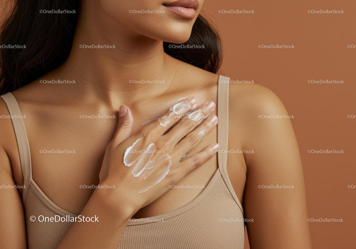 Close-up of Woman Applying Hand Lotion for Skin Care Routine