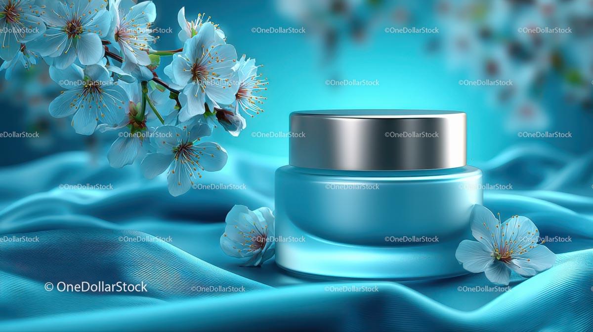 Refreshing Drink Surrounded by Delicate Cherry Blossoms JPG Mockup Image preview 32