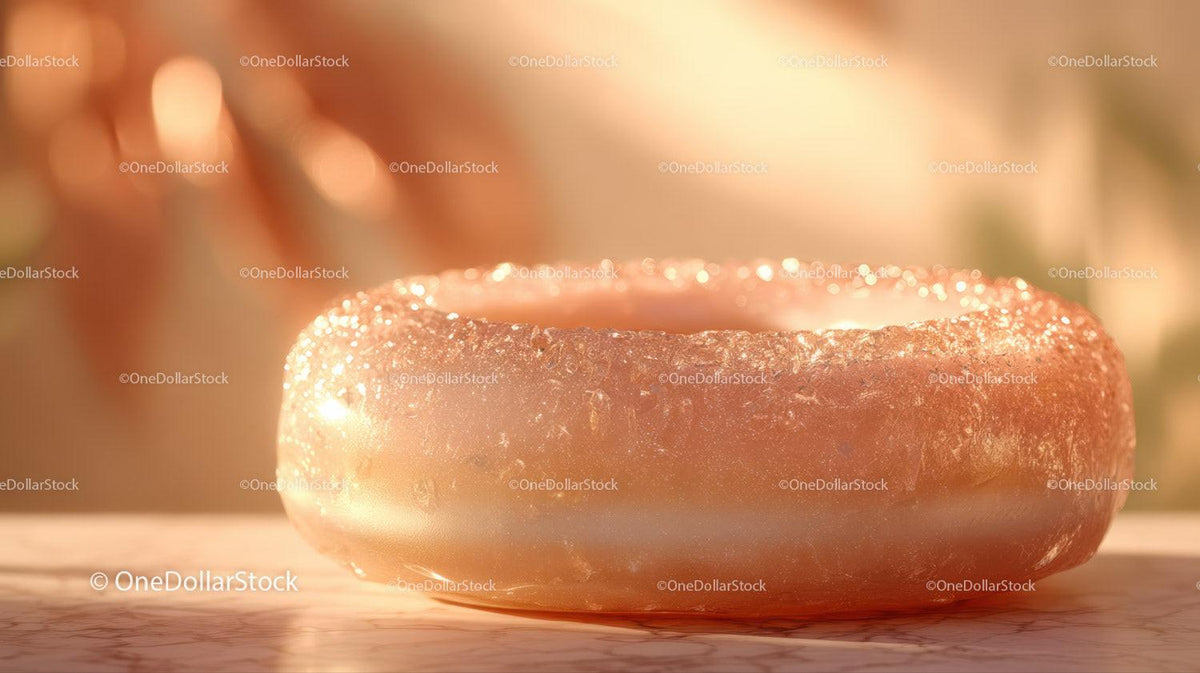 Luxurious Golden Glass Gemstone with Sparkling Glitter in Sunlight Stock Photo Bundle preview 8
