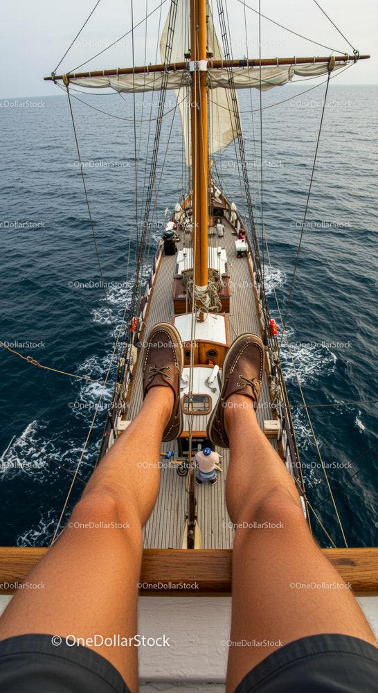 Relaxing on a Tall Ship with Stunning Ocean Views 26 JPG Files digital asset preview