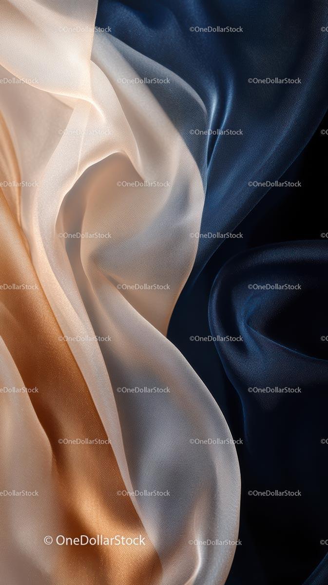 Elegant Satin Fabric with Smooth Texture for Fashion and Textile Design