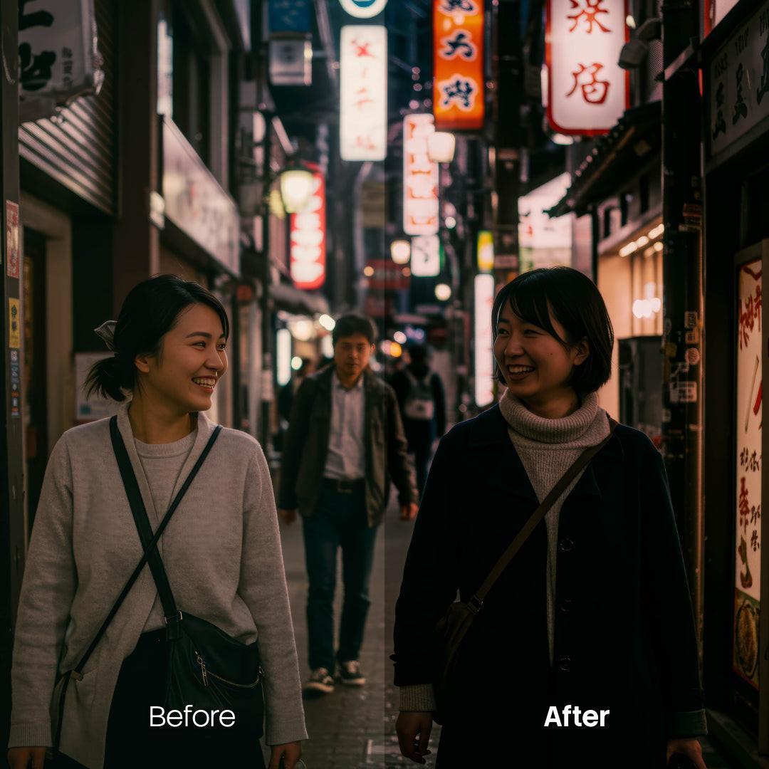 Night City XMP presets color grading preview