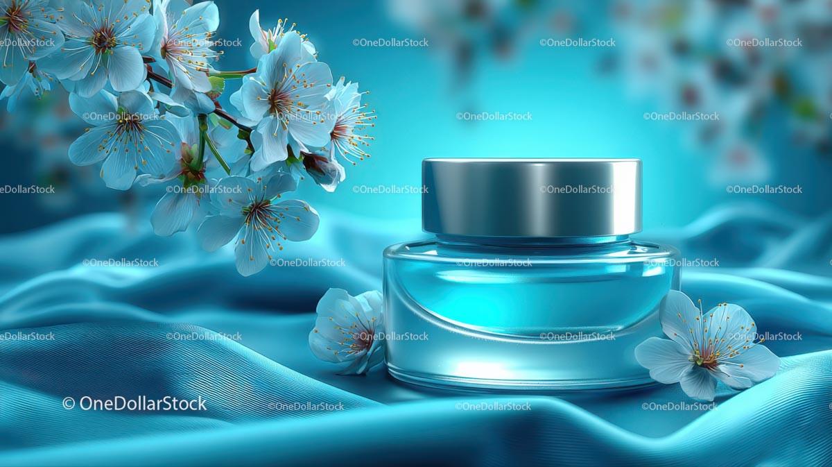 Refreshing Drink Surrounded by Delicate Cherry Blossoms JPG Mockup Image preview 20