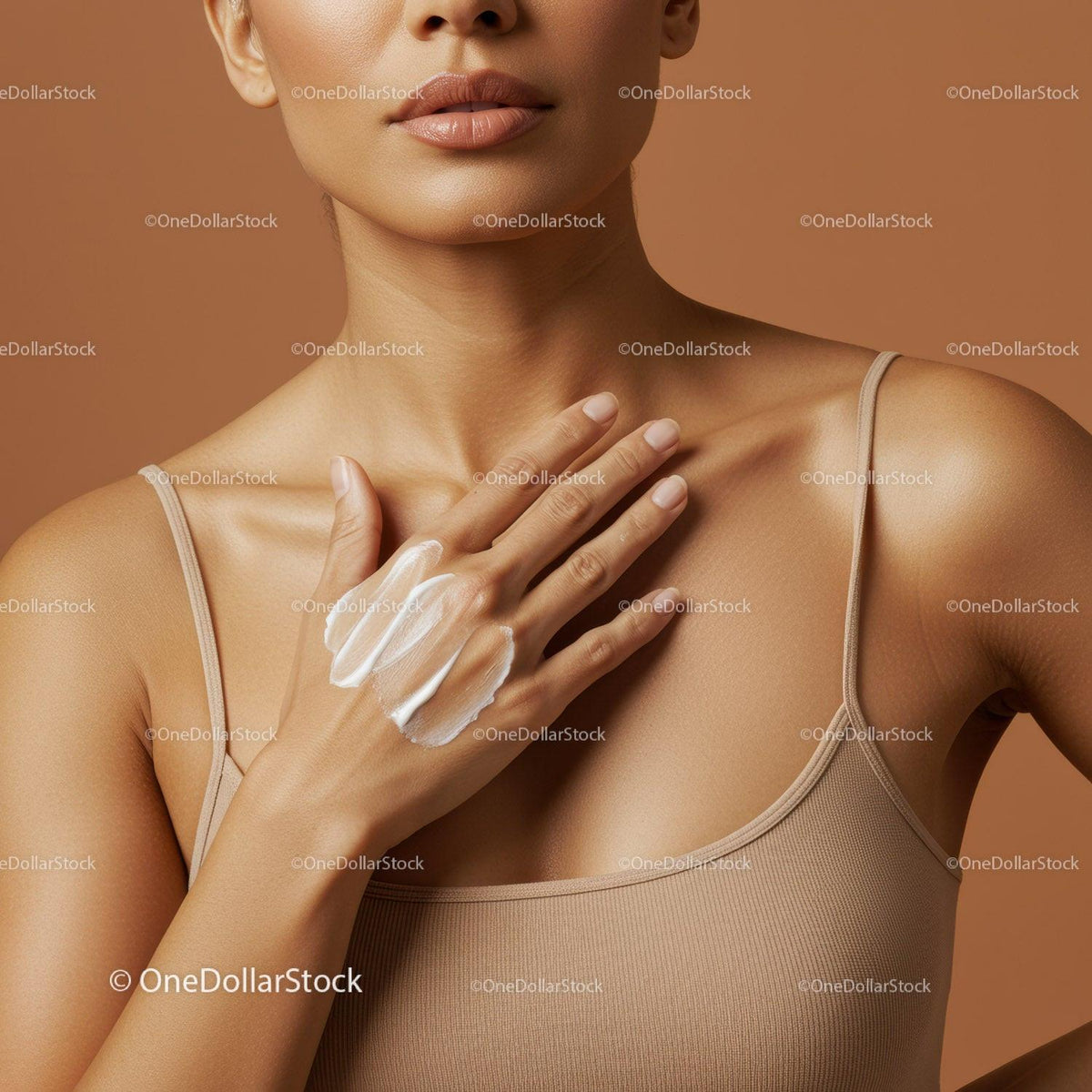 Close-up of Woman Applying Lotion on Shoulder for Skin Care