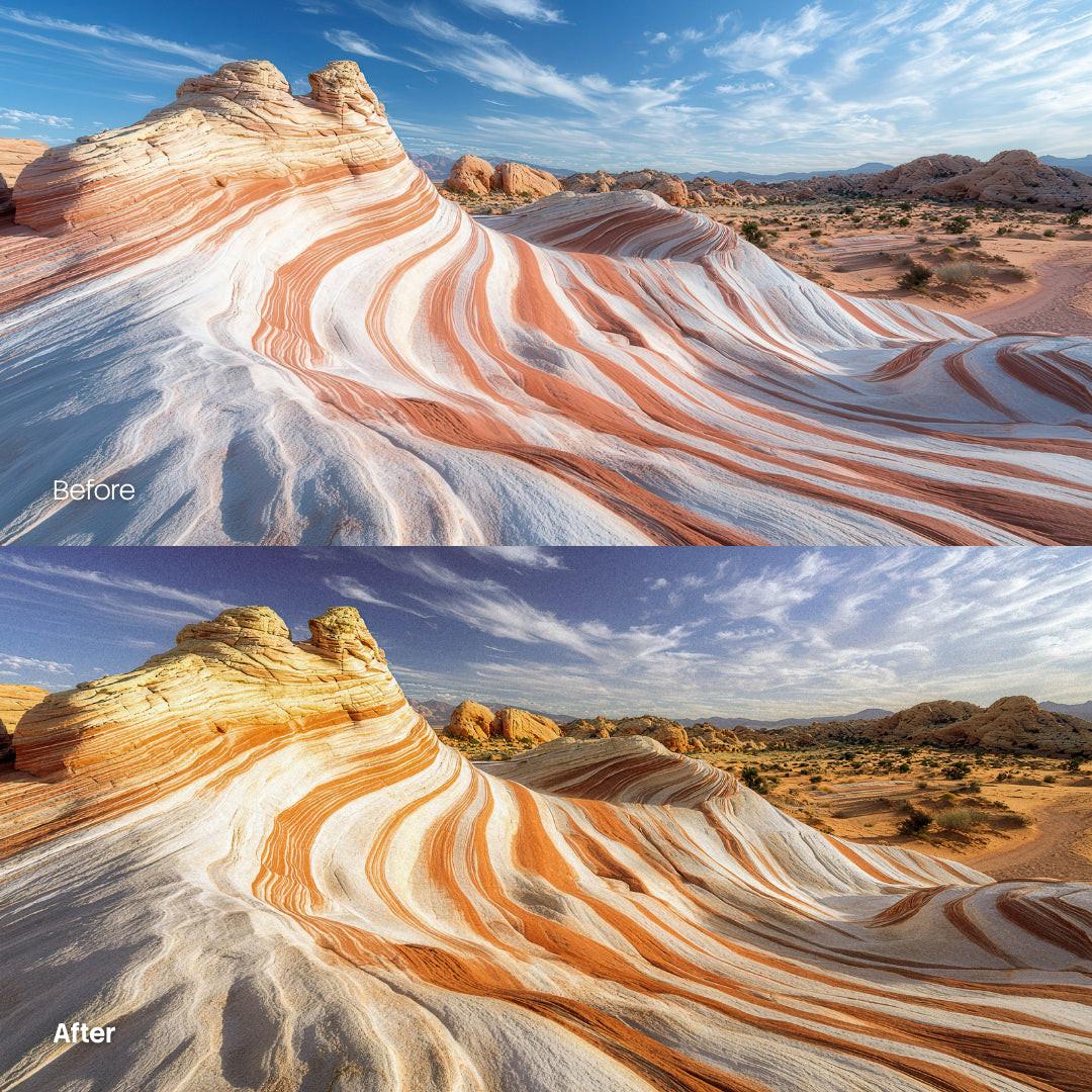 Grain Desert XMP presets color grading preview