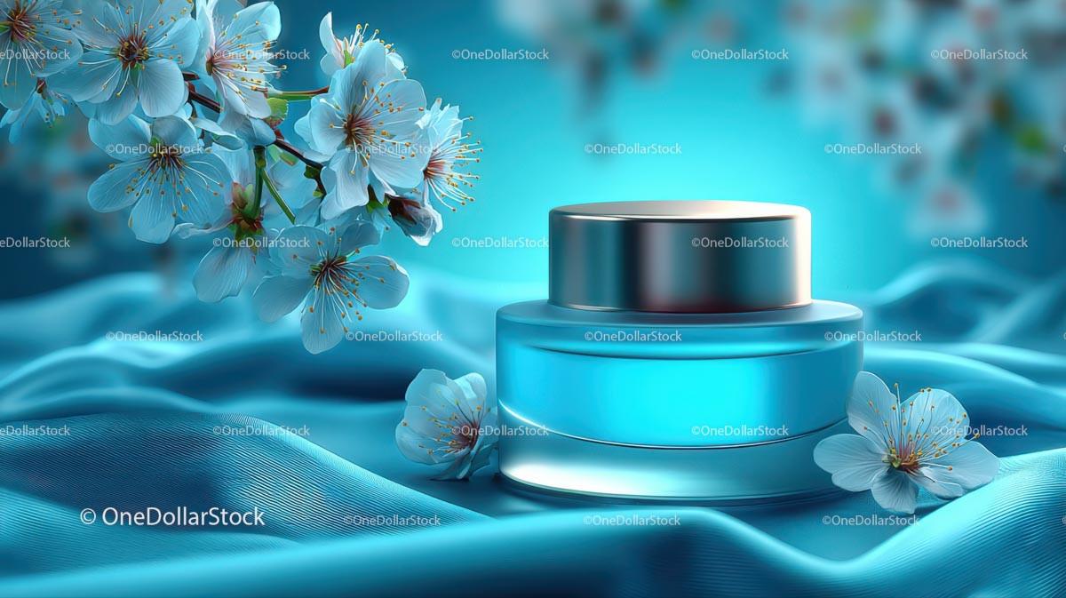 Refreshing Drink Surrounded by Delicate Cherry Blossoms JPG Mockup Image preview 17