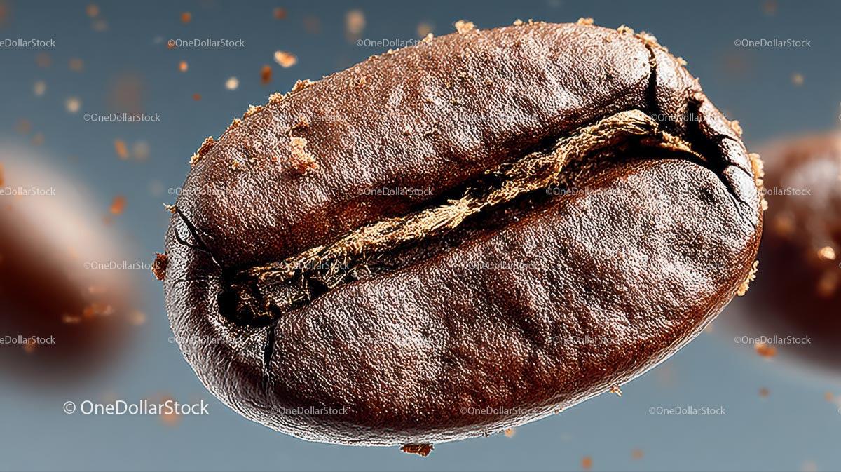 Flying Coffee Beans in Motion on a Dark Background Stock Photo Bundle preview 19