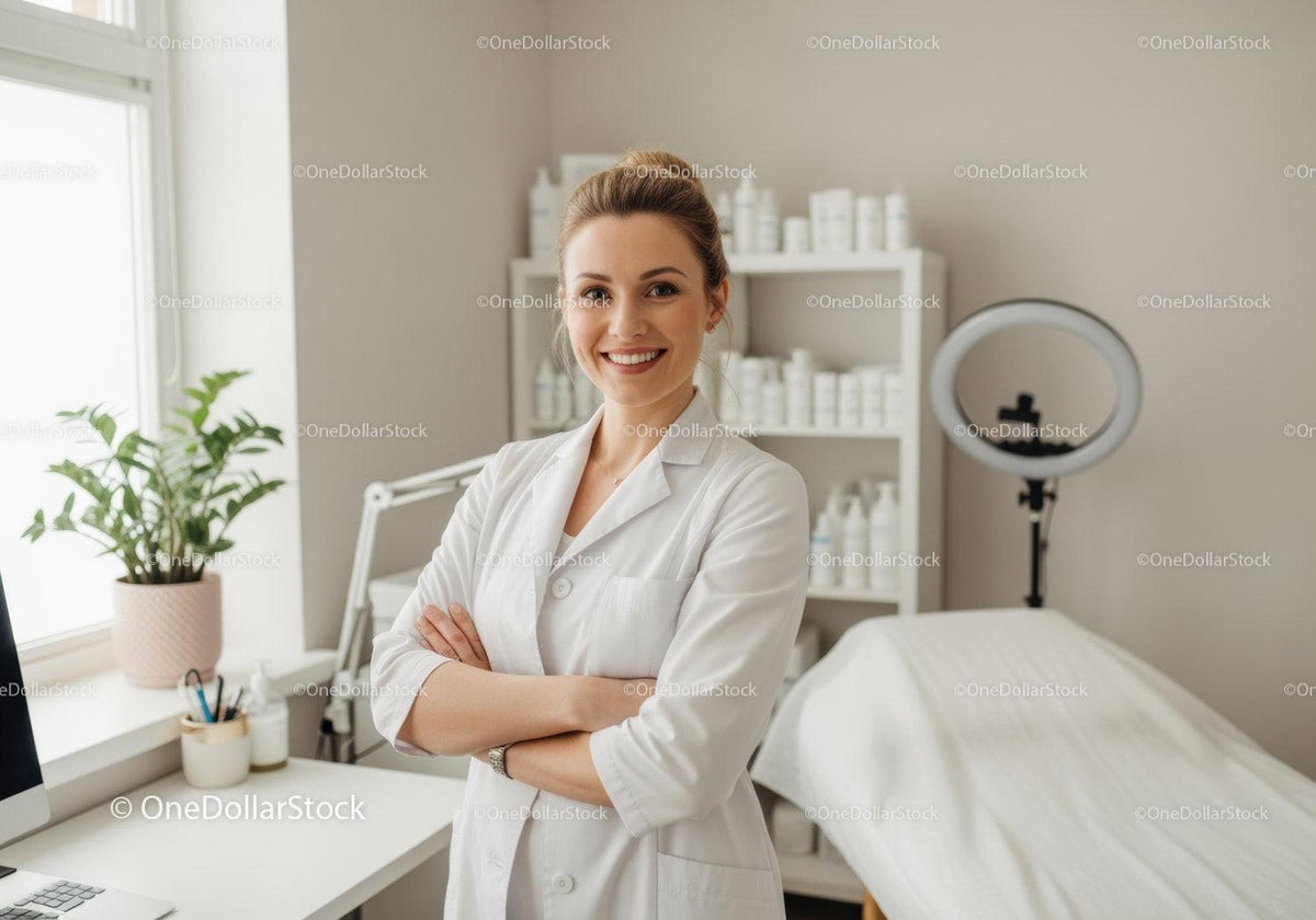 Professional Female Nurse in Modern Healthcare Facility