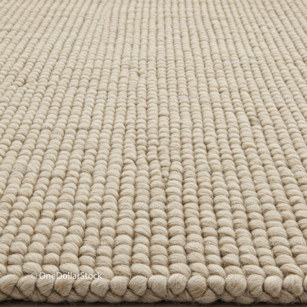 Beige Woven Rug with Textured Pattern for Home Decor and Interior Design