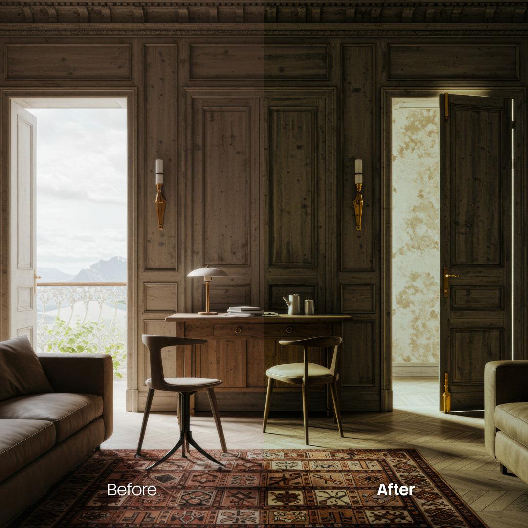 color grading preview with Antique Colors LUT Pack