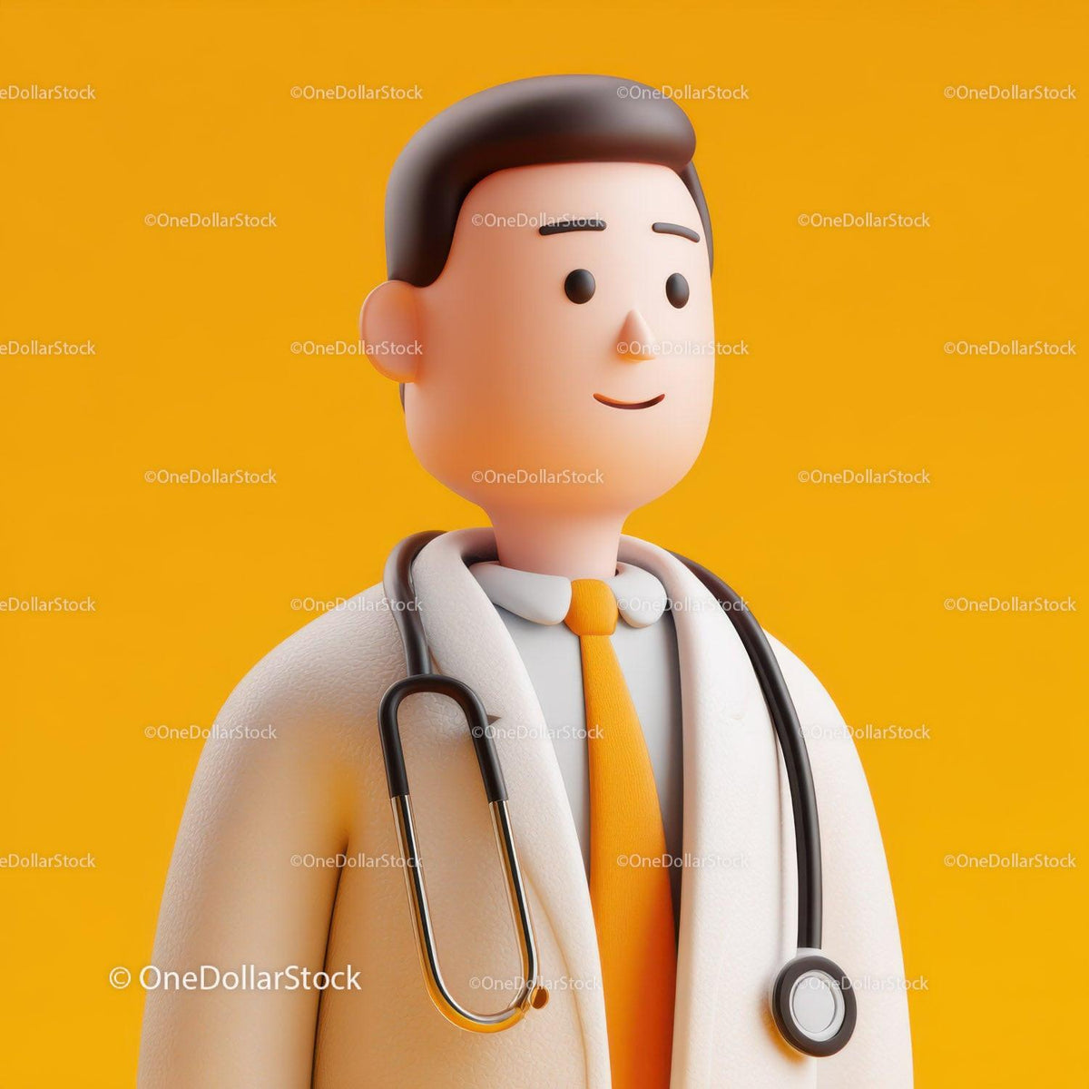 Friendly Doctor Figurine with Stethoscope for Healthcare Professionals Stock Photo Bundle preview 24