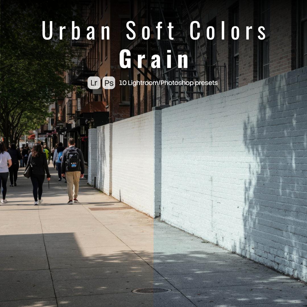 Urban Soft Colors Grain Presets (10 XMP files)