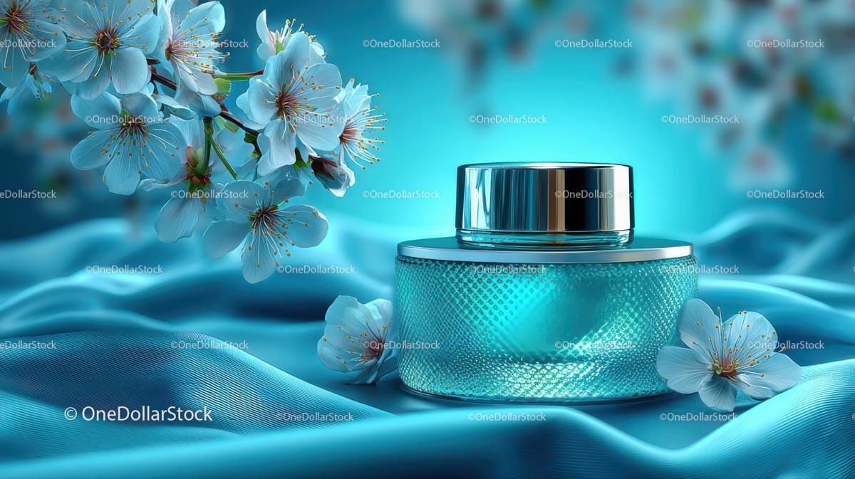 Refreshing Drink Surrounded by Delicate Cherry Blossoms JPG Mockup Image preview 23