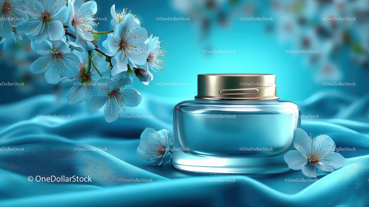 Refreshing Drink Surrounded by Delicate Cherry Blossoms JPG Mockup Image preview 16