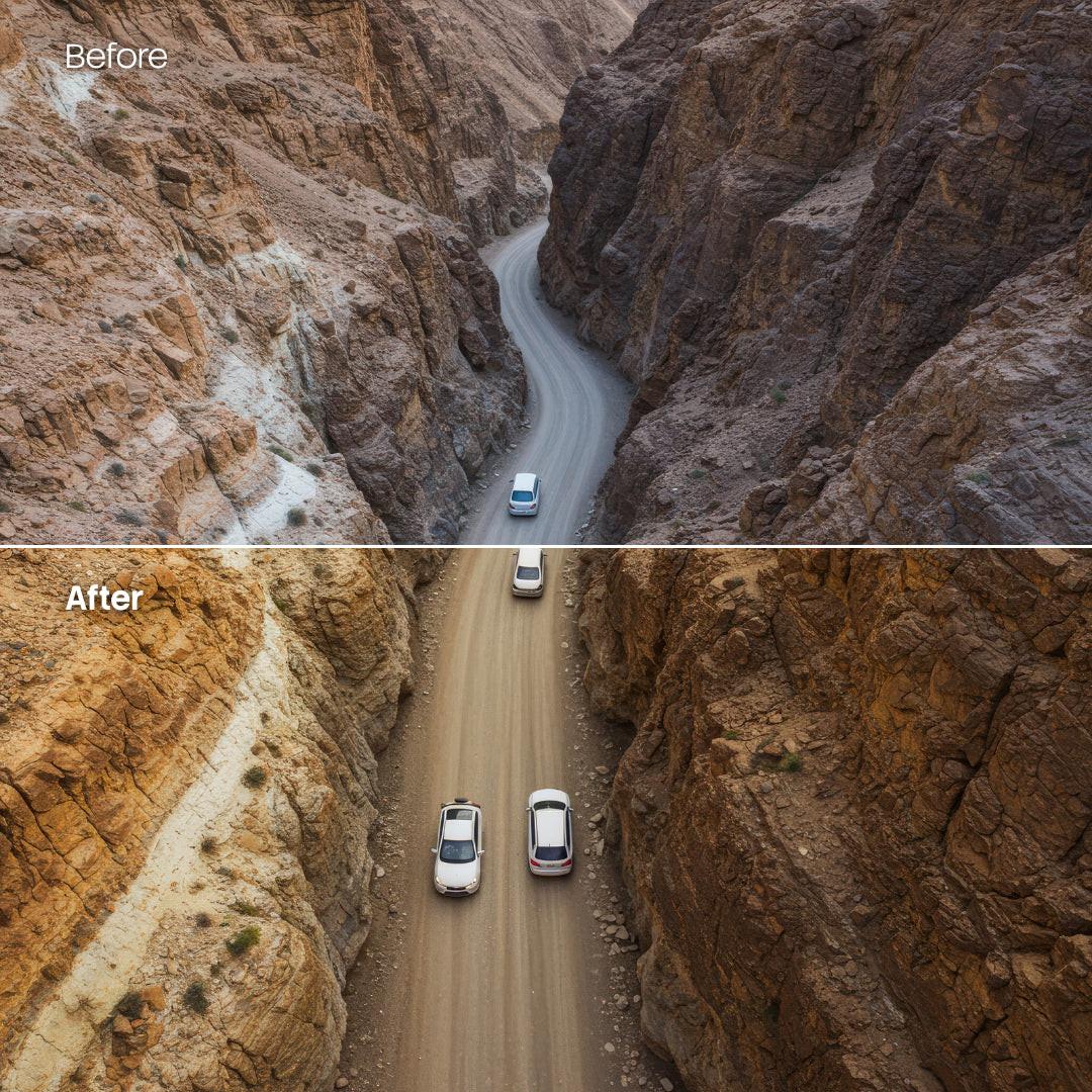 Desert Vibe XMP presets color grading preview