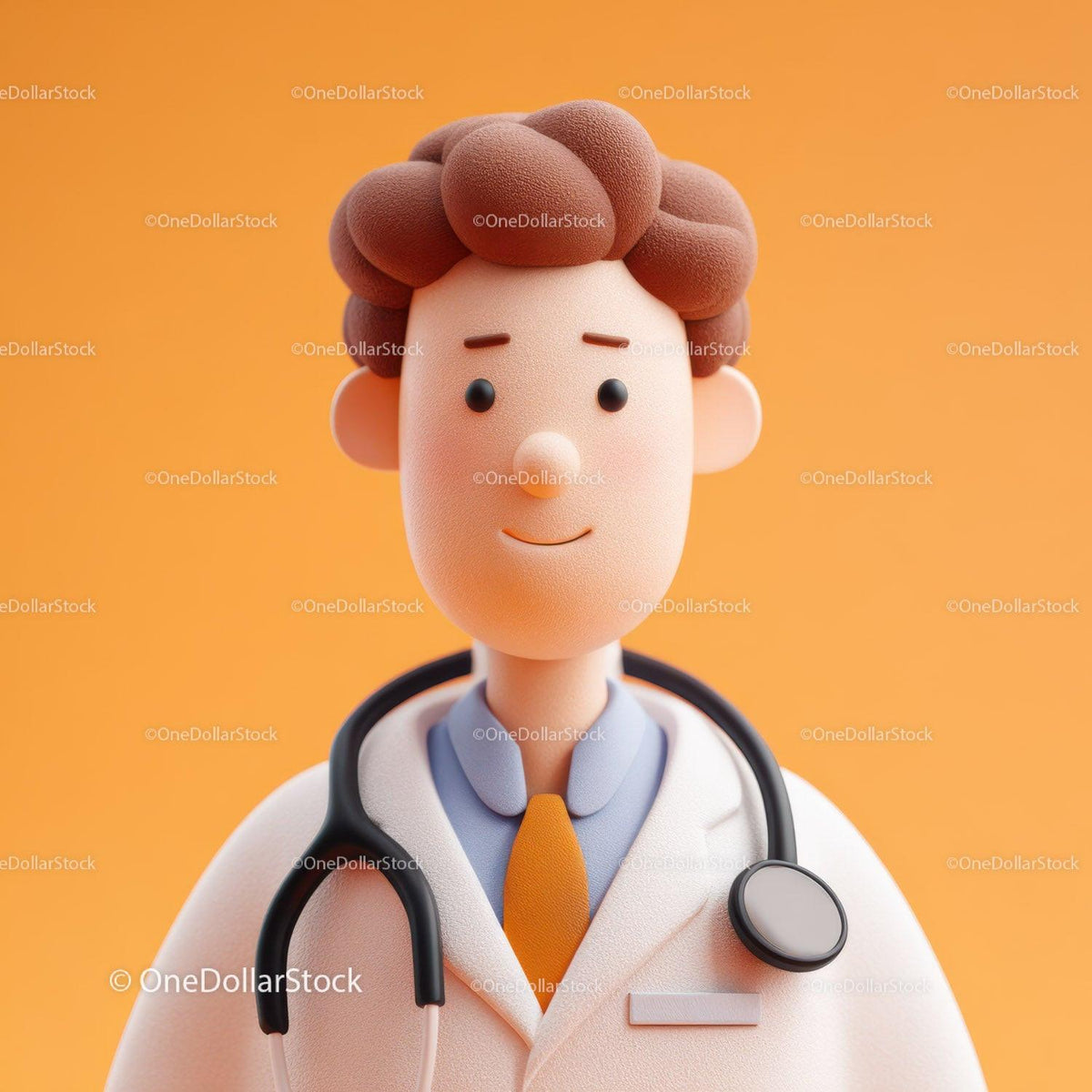 Friendly Doctor Figurine with Stethoscope for Healthcare Professionals Stock Photo Bundle preview 15