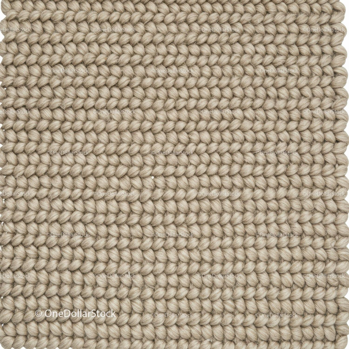 Close-up of Woven Beige Fabric Texture with Intricate Knitting Pattern