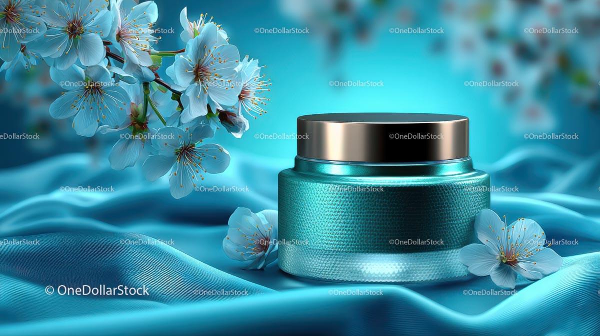 Refreshing Drink Surrounded by Delicate Cherry Blossoms JPG Mockup Image preview 27