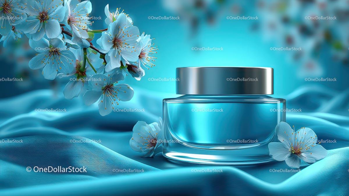 Refreshing Drink Surrounded by Delicate Cherry Blossoms JPG Mockup Image preview 12