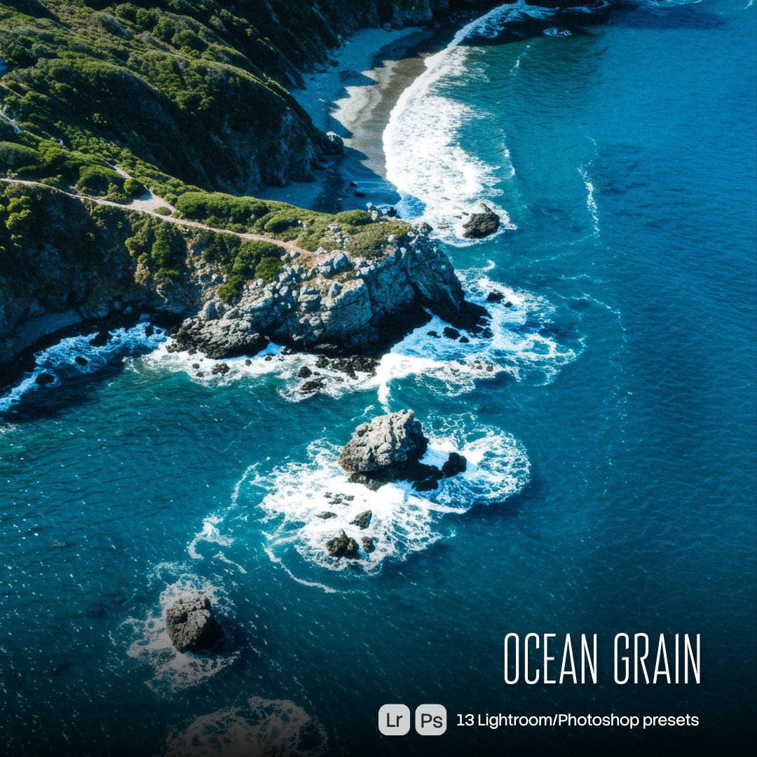 Ocean Grain Lightroom presets cover preview